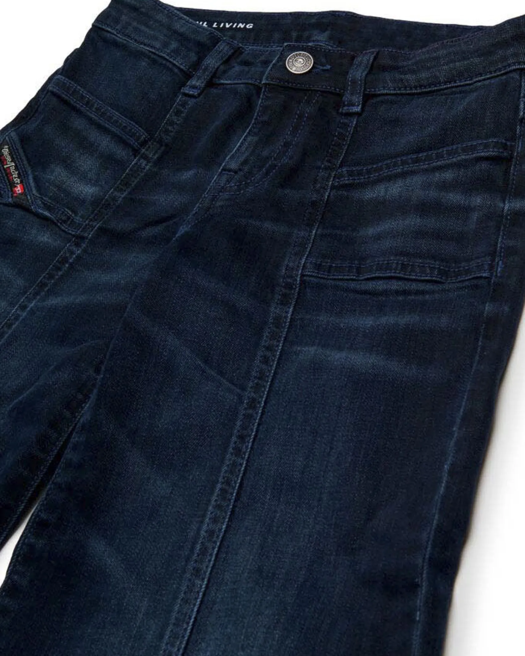 Jeans Diesel super flare lavaggio blu stone washed