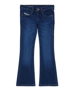 Jeans flare Diesel lavaggio blu stone washed