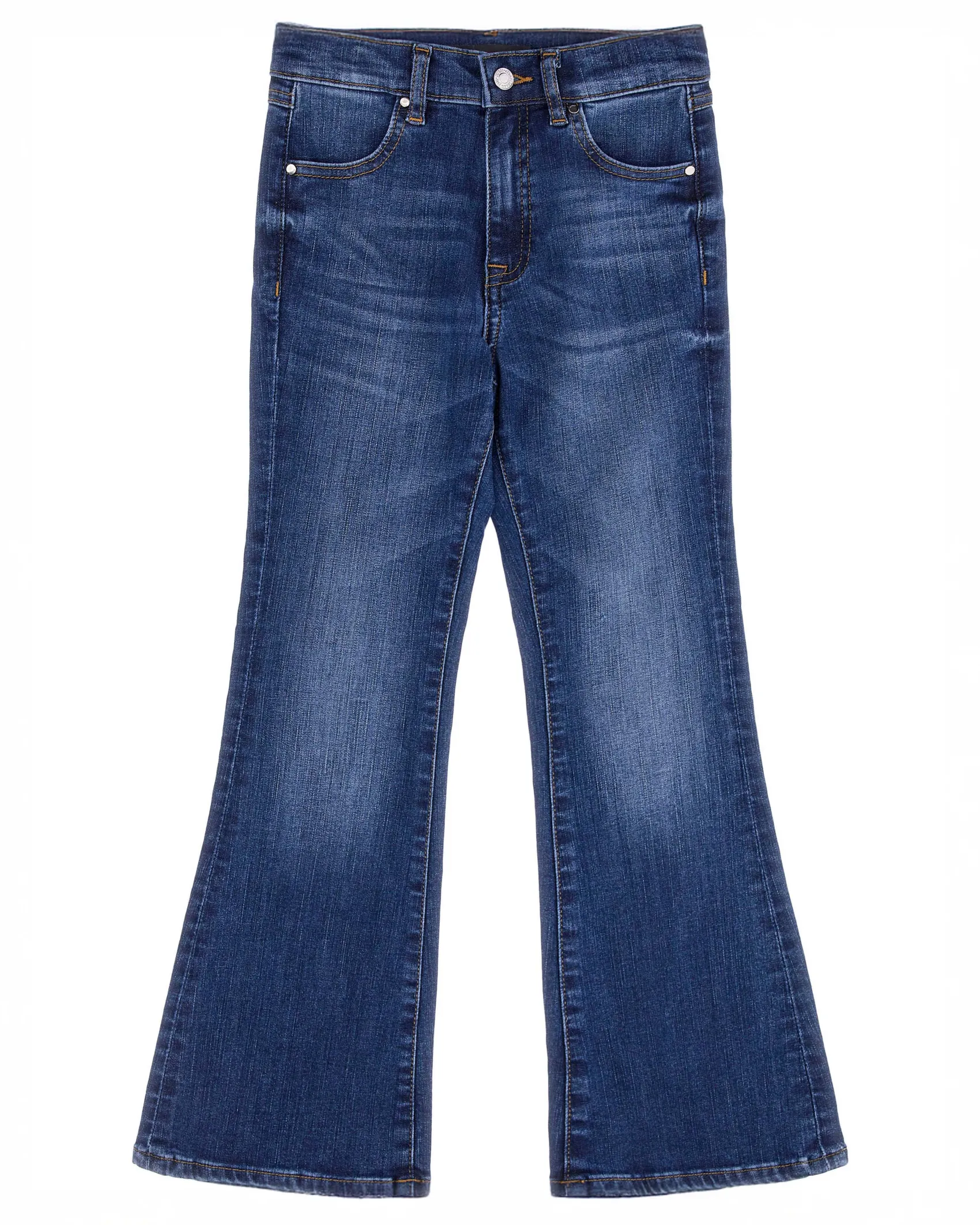 Jeans flare Guess lavaggio scuro stone washed in cotone stretch