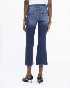 Jeans flare Liu Jo Jeans blu medium wash in denim con spalmature