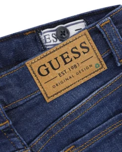 Jeans Guess regular fit in cotone stretch lavaggio scuro stone washed