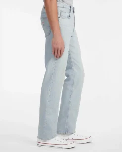 Jeans Guess straight fit in cotone stretch lavaggio chiaro bleach