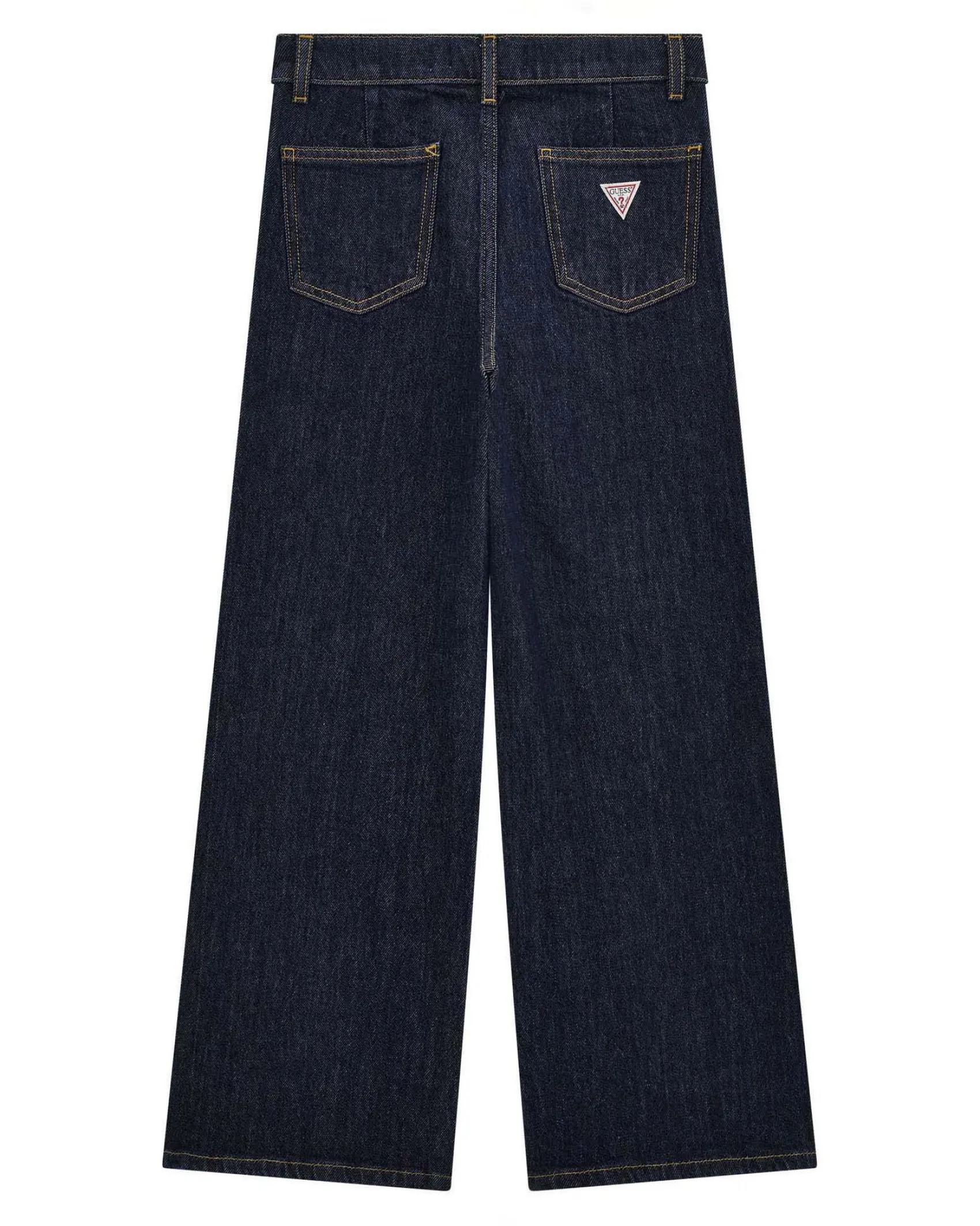Jeans Guess wide leg lavaggio blu scuro in cotone stretch