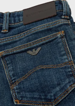Jeans J06 Emporio Armani Junior lavaggio medio stone washed