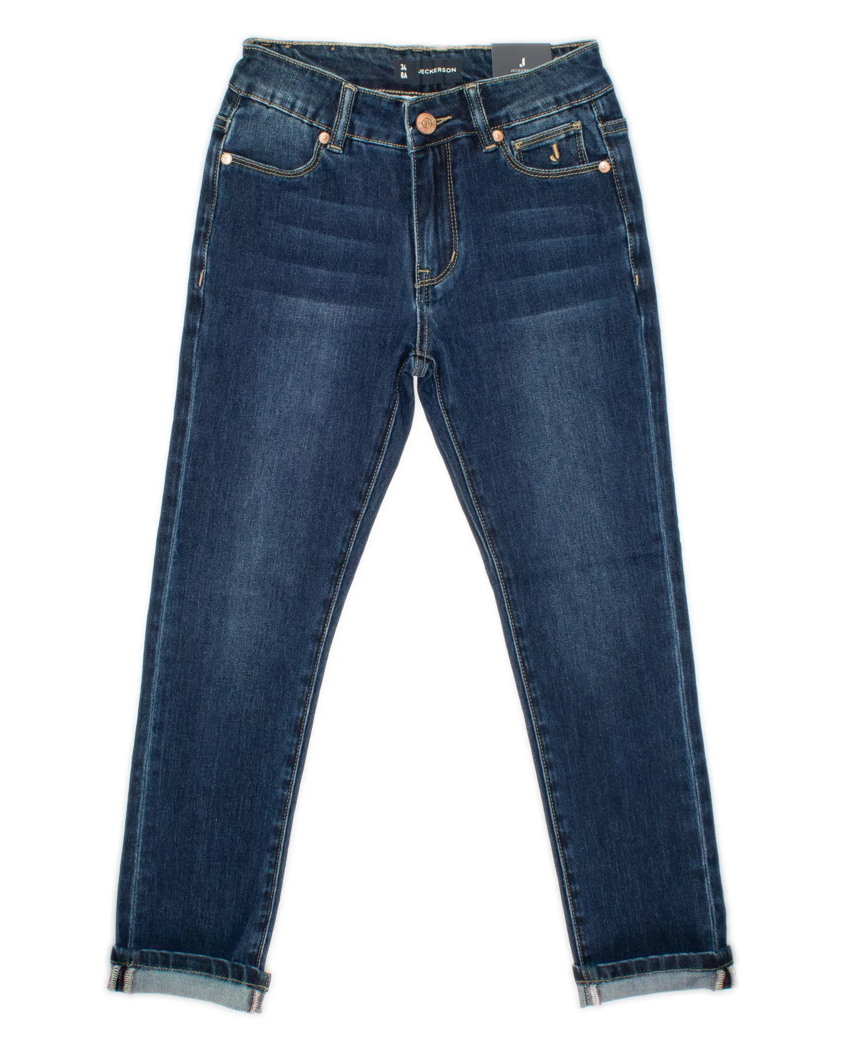Jeans Jeckerson slim in misto cotone stretch a lavaggio scuro