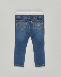 Jeans Levi's in misto cotone stretch con elastico grigio in vita porta logo
