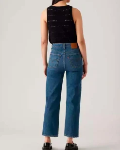 Jeans Levi's® Ribcage blu stone washed in cotone stretch