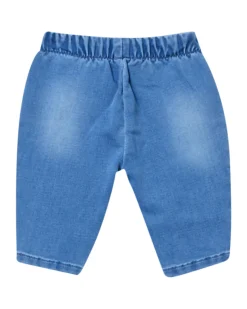 Jeans Liu Jo a lavaggio chiaro in cotone stretch con rouches