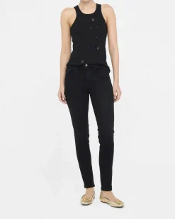 Jeans Liu Jo Jeans neri in cotone con tasche in rilievo