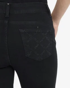 Jeans Liu Jo Jeans neri in cotone con tasche in rilievo