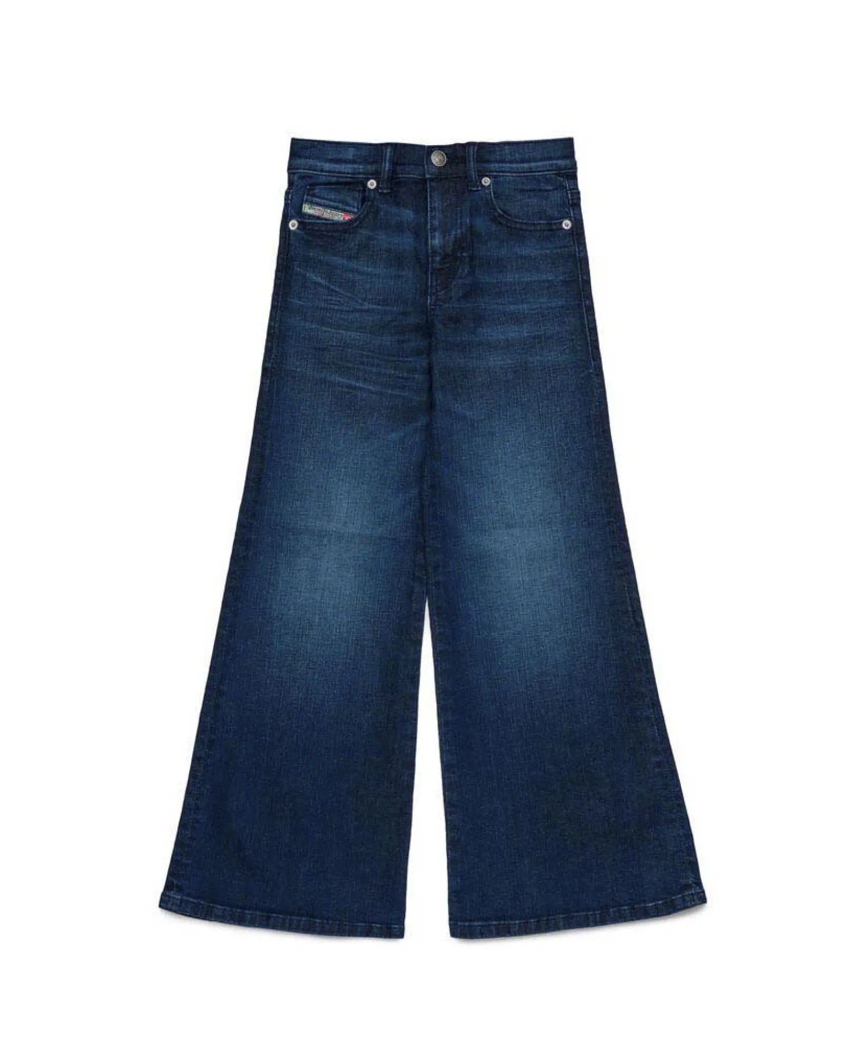Jeans palazzo Diesel lavaggio blu scuro stone washed