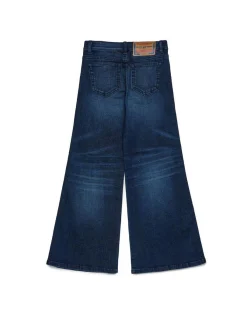 Jeans palazzo Diesel lavaggio blu scuro stone washed