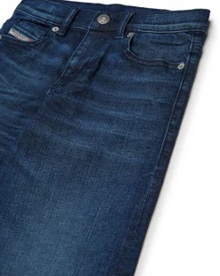 Jeans palazzo Diesel lavaggio blu scuro stone washed