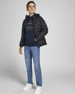Jeans regular fit Jack & Jones in puro cotone a lavaggio medio stone washed