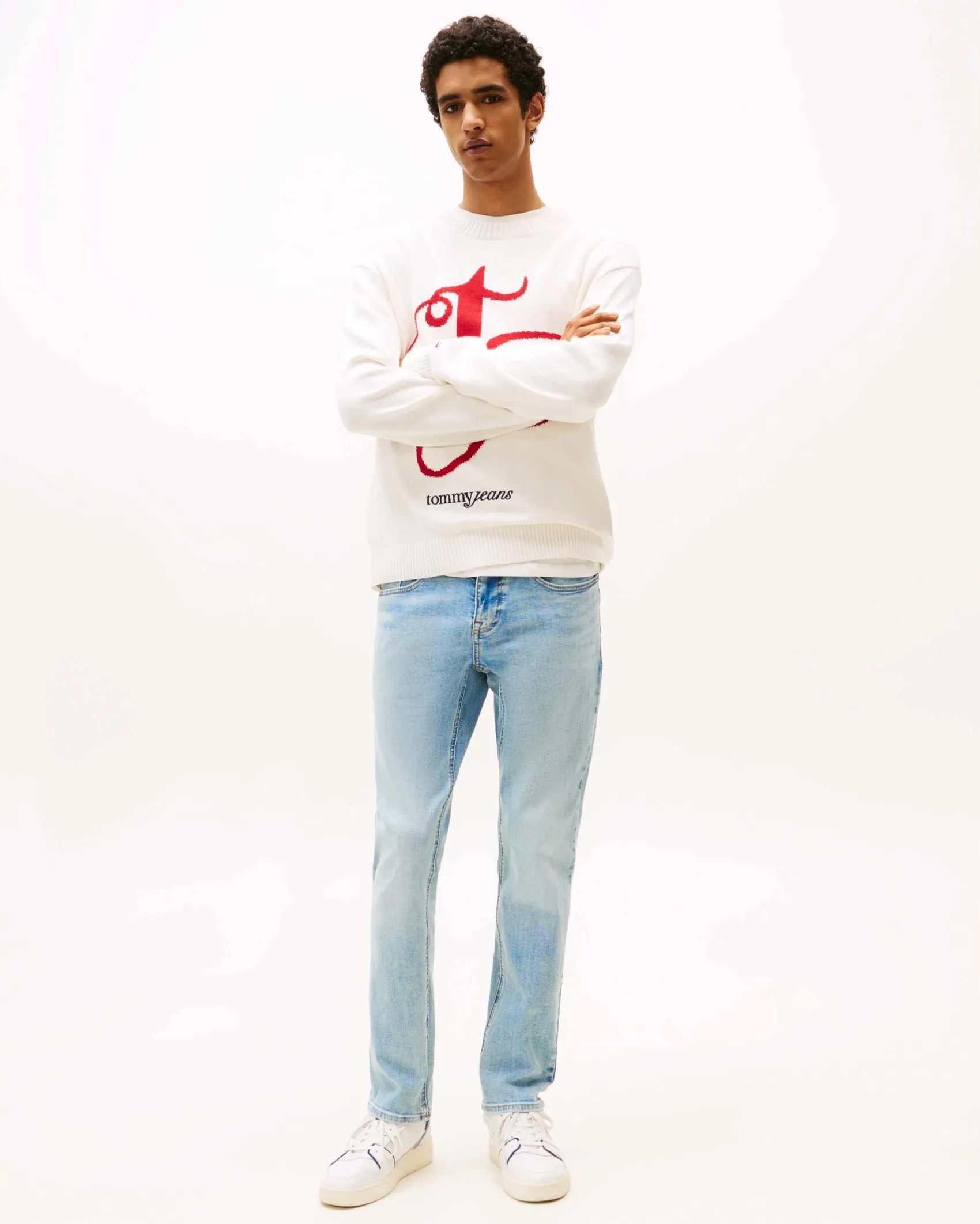 Jeans Scanton Tommy Jeans slim-fit in cotone stretch lavaggio chiaro bleach washed