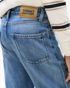 Jeans skater Tommy Hilfiger lavaggio medio stone washed in puro cotone