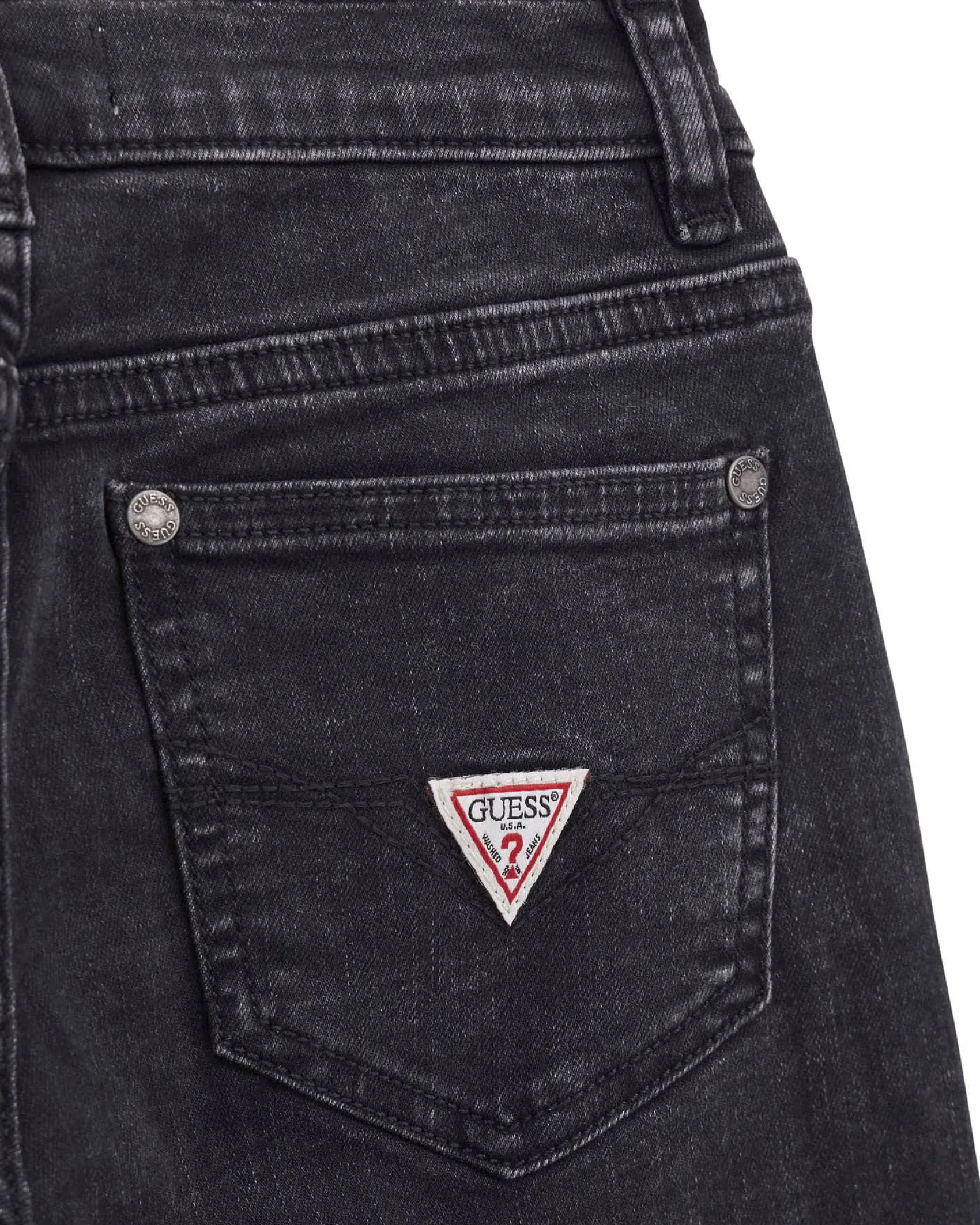 Jeans slim fit in cotone stretch nero
