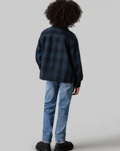 Jeans straight Calvin Klein a lavaggio chiaro stone washed in cotone stretch