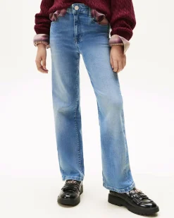 Jeans straight Tommy Hilfiger lavaggio chiaro stone washed