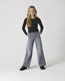 Jeans wide leg Kids Only grigio stone washed
