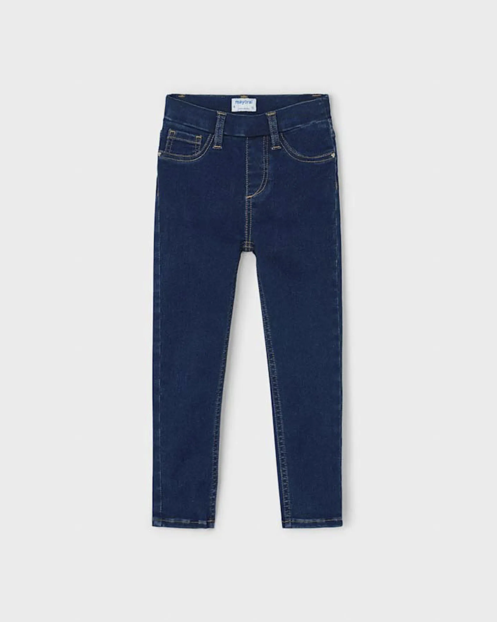 Jeggins Mayoral blu scuro in cotone stretch