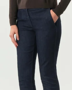 Jens blu tramato Hlo! dalla linea slim in cotone stretch