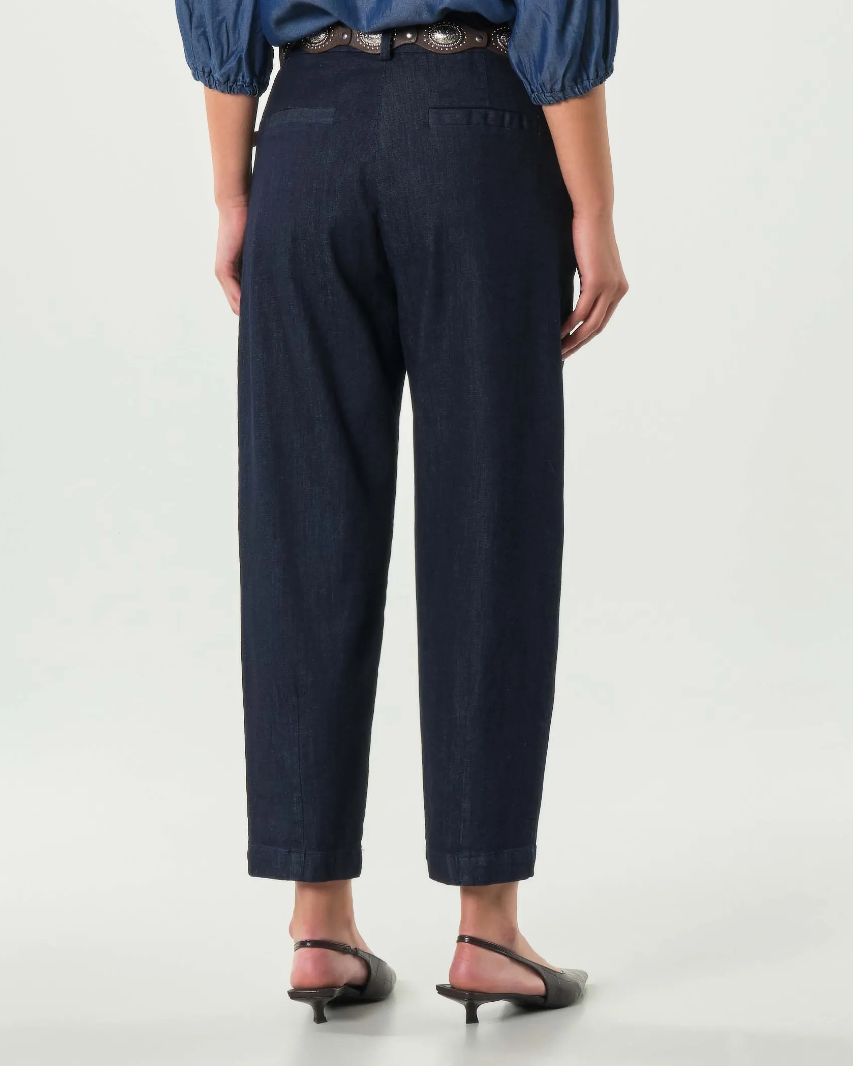 Jens blu tramato Hlo! dalla linea slim in cotone stretch