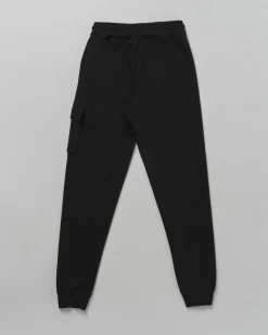 Jogger Calvin Klein cargo nero in felpa di cotone