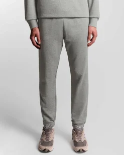 Jogger Lyle & Scott grigio in felpa di puro cotone