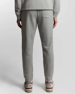 Jogger Lyle & Scott grigio in felpa di puro cotone