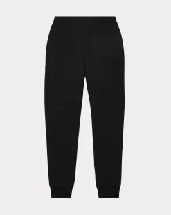Jogger Polo Ralph Lauren in felpa di cotone nero con coulisse