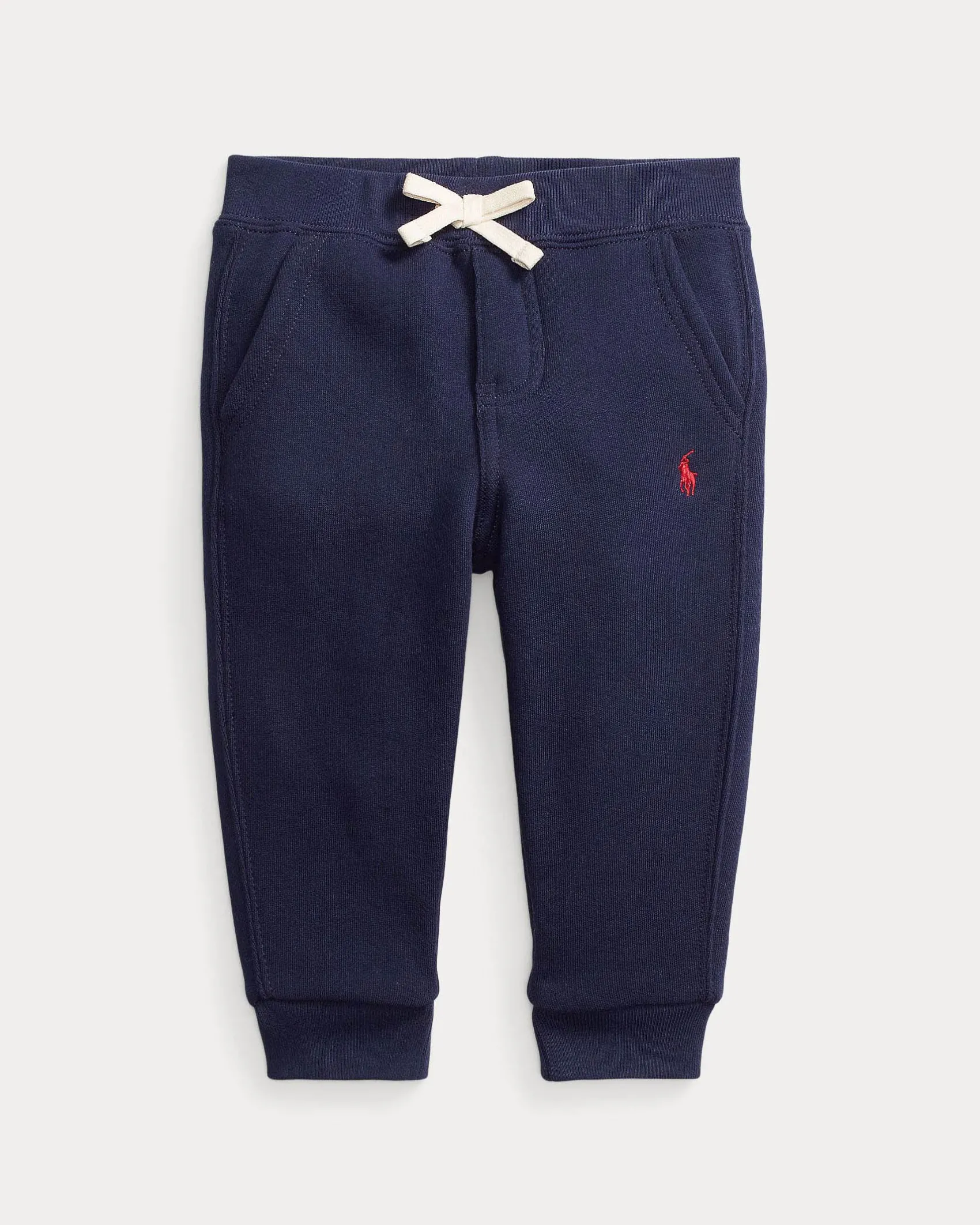 Jogger Polo Ralph Lauren in felpa di cotone blu con coulisse