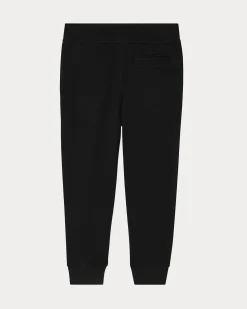 Jogger Polo Ralph Lauren in felpa di cotone nero con coulisse