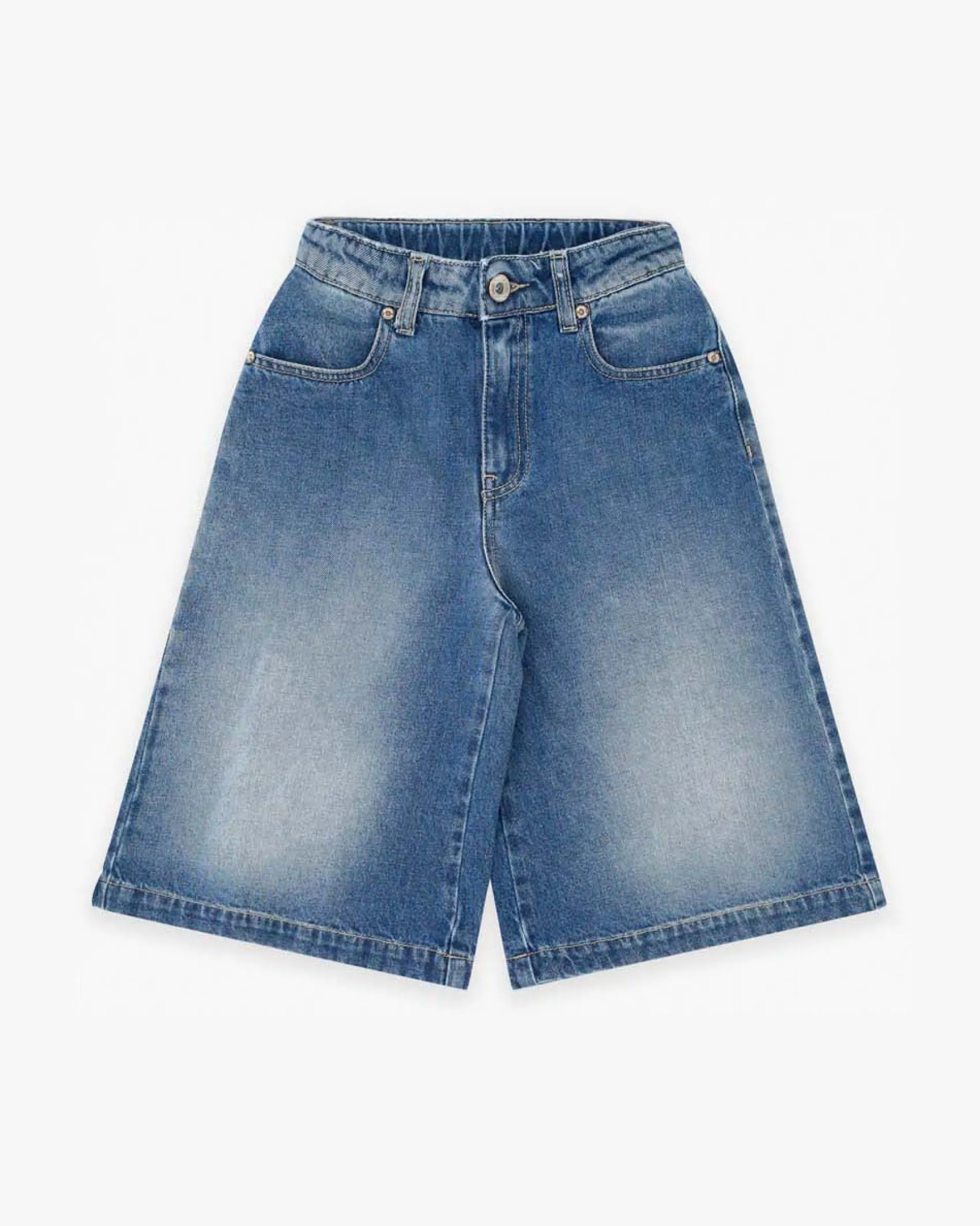 Jorts Dixie lavaggio medio stone washed in puro cotone