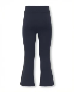 Leggins flare Kids Only blu con riga bianca