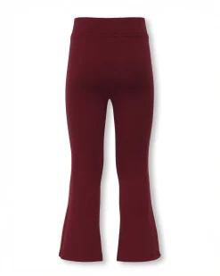 Leggins flare Kids Only bordeaux con riga bianca