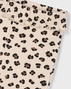 Leggins flare Mayoral color avorio maculato con punto ballerina