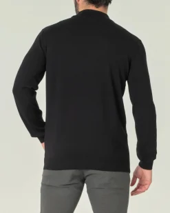 Lupetto Pellizzari nero in pura lana merino