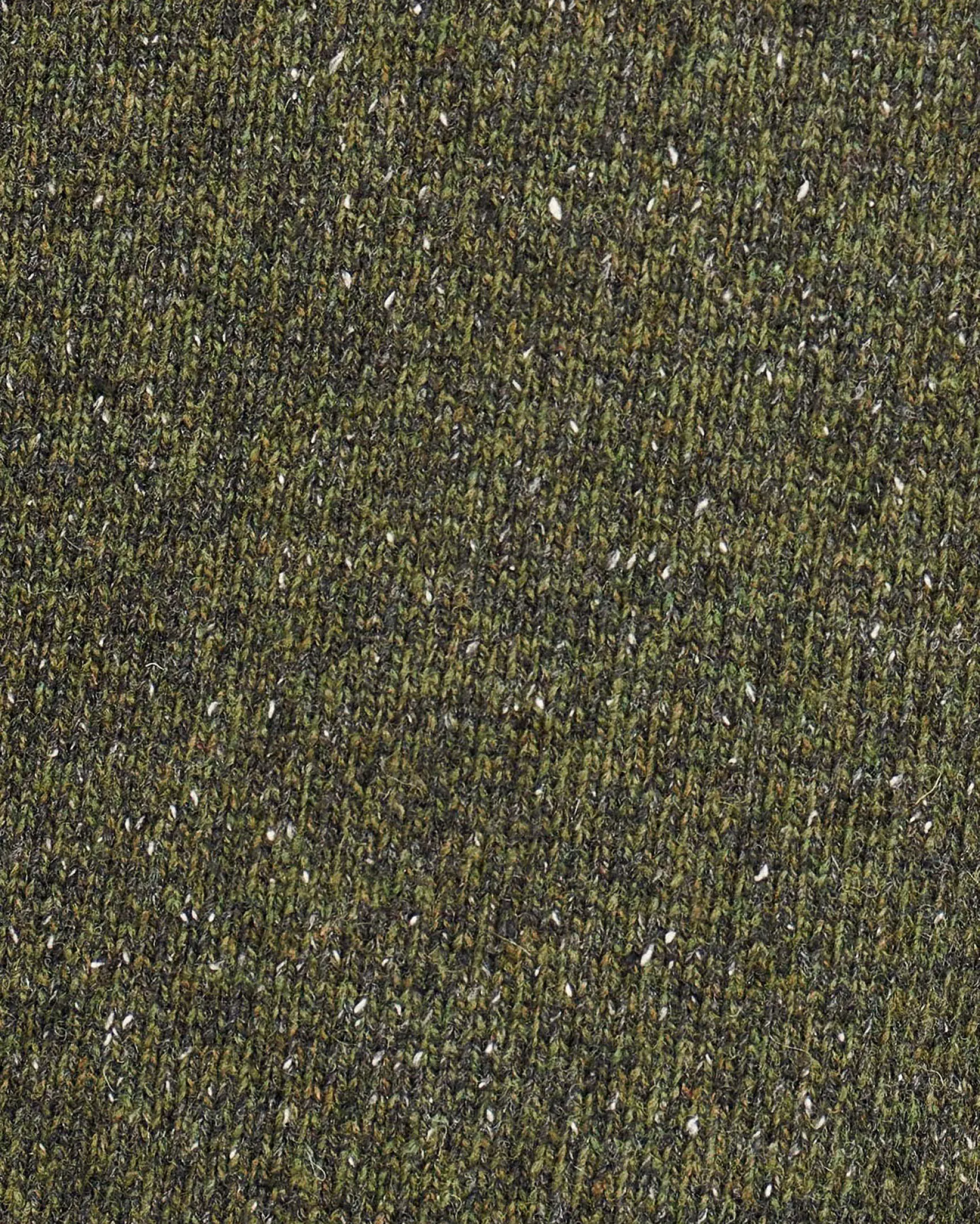 Maglia Barbour girocollo Tisbury verde militare in misto lana e seta effetto bottonato
