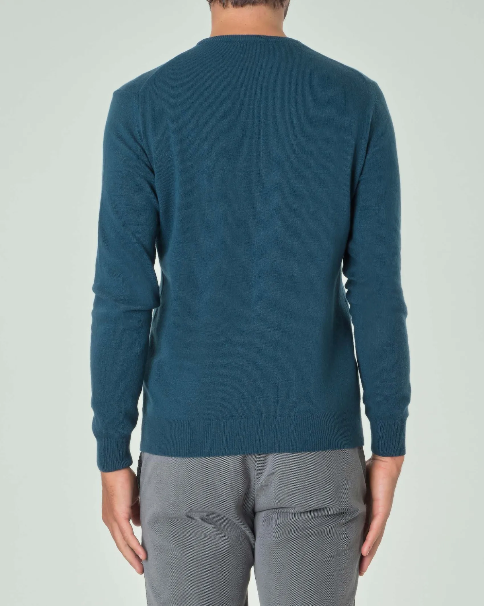 Maglia girocollo Ashki.i ottanio in misto lana e cachemire