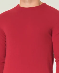 Maglia girocollo Ashki.i rossa in misto lana e cachemire