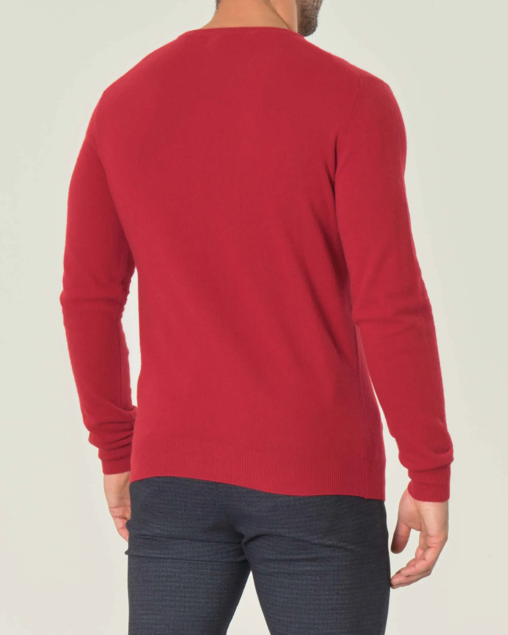 Maglia girocollo Ashki.i rossa in misto lana e cachemire