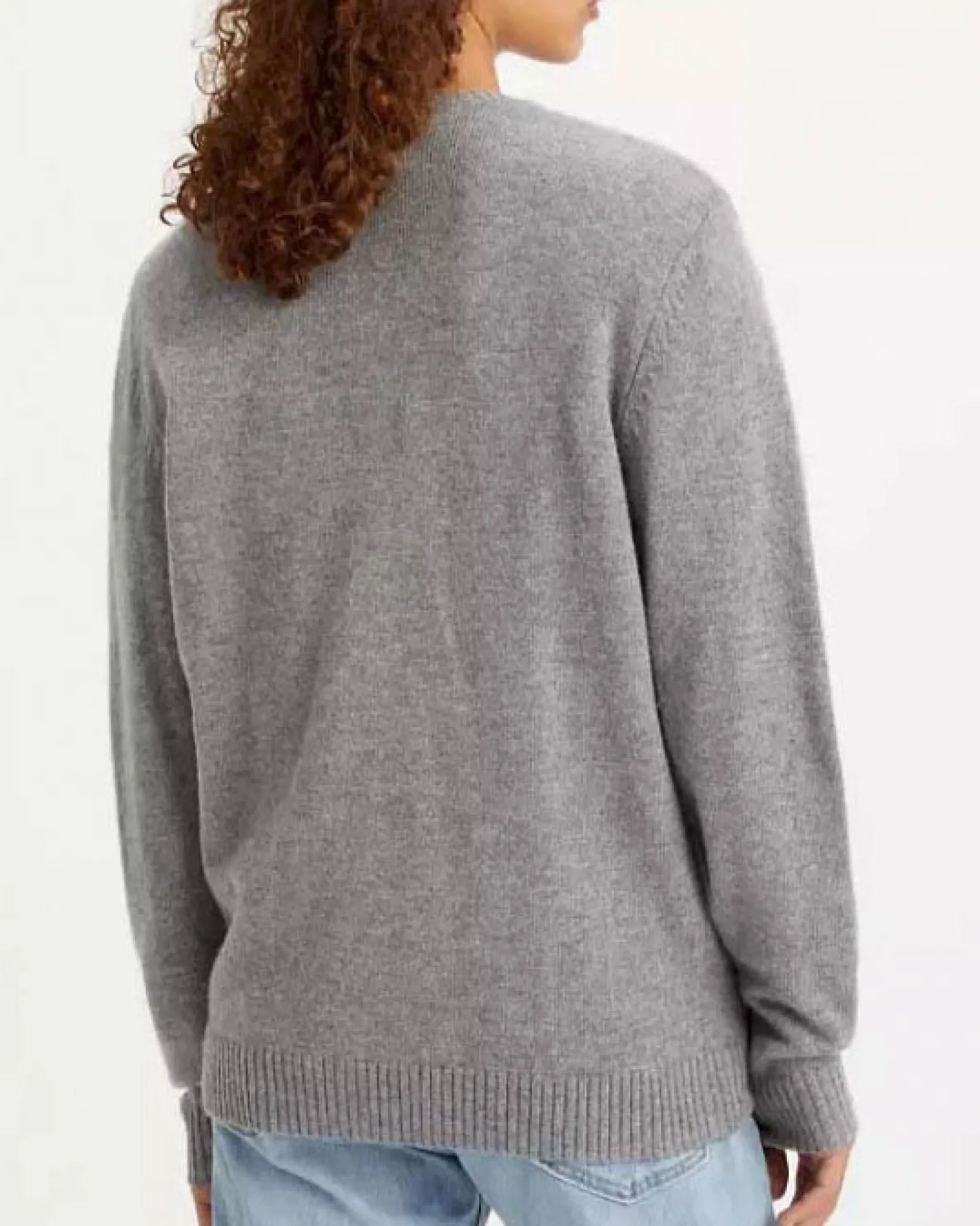 Maglia girocollo Levi's grigia in lambswool