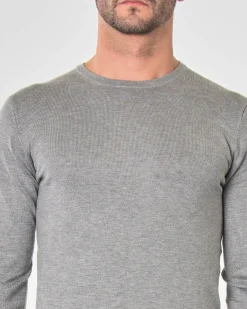 Maglia girocollo Paul Baker grigio chiaro tinta unita