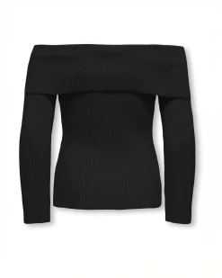 Maglia Kids Only nera con spalle scoperte