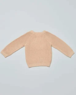 Maglia Lil'Atelier beige in cotone lavorato