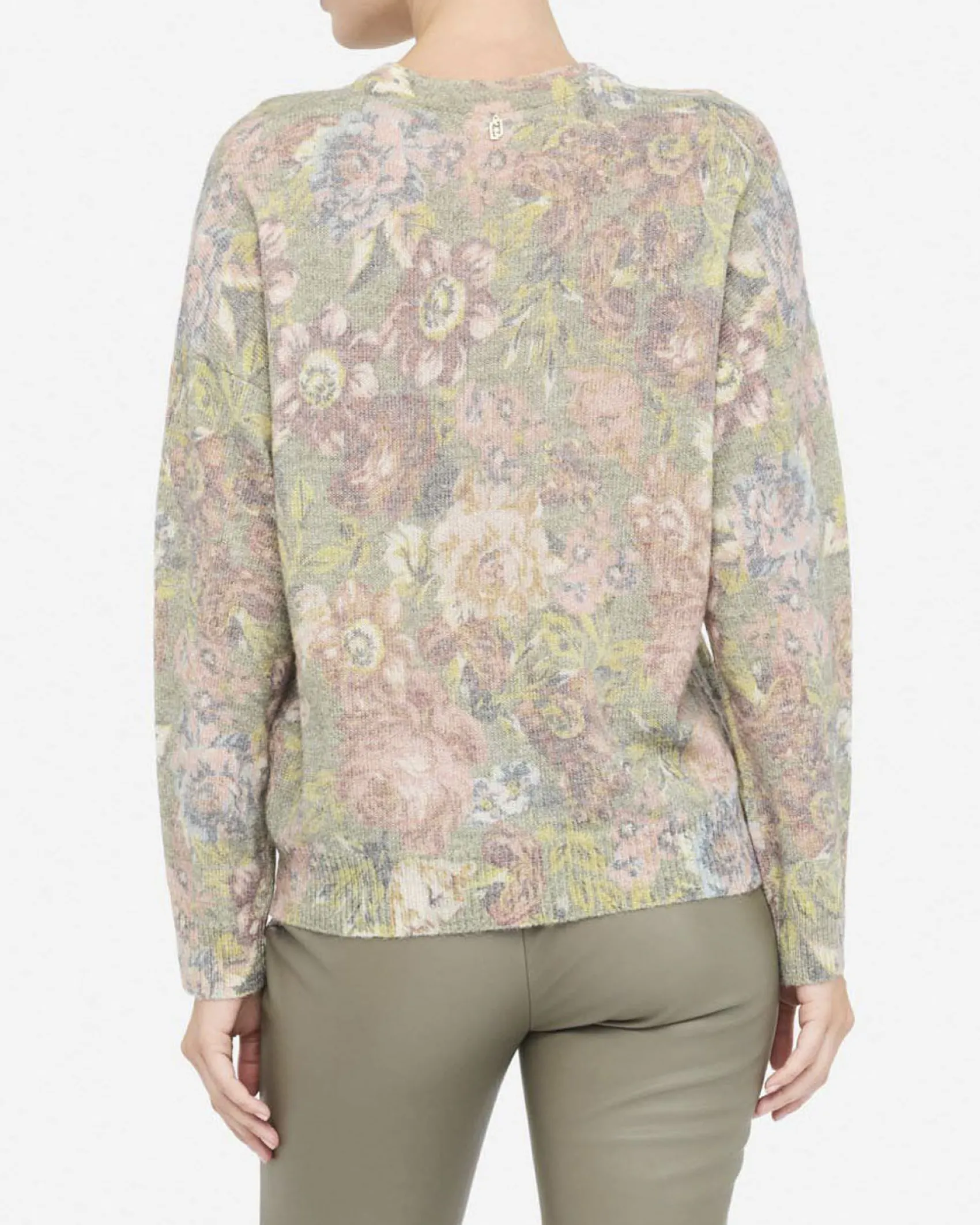 Maglia Liu Jo Jeans multicolore in misto lana con stampa floreale