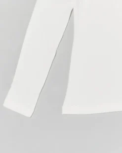 Maglia lupetto Elsy bianca a manica lunga in viscosa stretch