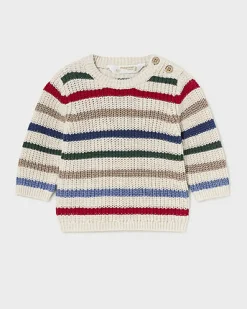 Maglia Mayoral a righe multicolor in cotone tricot