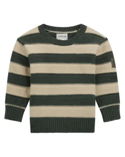 Maglioncino Guess a righe verdi e beige